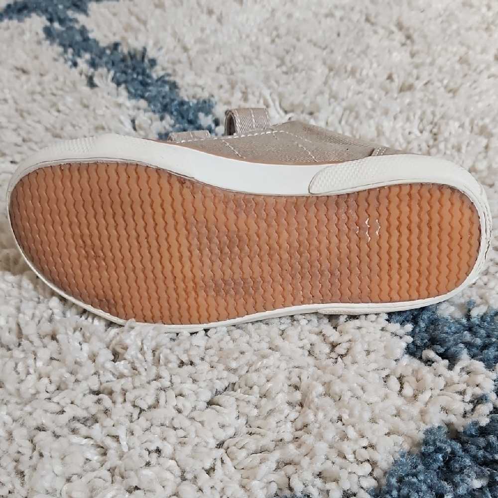 Sperry Tan Velcro Kids Sneakers - Picture 3 of 9